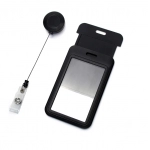 1pc Hospital Retractable Plastic Badge Holder Reel Nurse Exhibition Card Holder Name Card Badge Holder Office Supplies