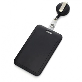 1pc Hospital Retractable Plastic Badge Holder Reel Nurse Exhibition Card Holder Name Card Badge Holder Office Supplies