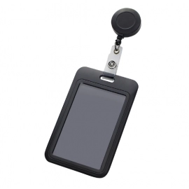 1pc Hospital Retractable Plastic Badge Holder Reel Nurse Exhibition Card Holder Name Card Badge Holder Office Supplies