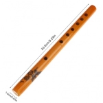 Chinese Traditional 6 Holes Bamboo Flute Instrument Vertical Flute Clarinet Student Musical Instrument Wood Color For Beginner