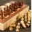 Magnetic Wooden Folding Chess Set Felted Game Board 24cm*24cm Interior Storage Adult Kids Gift Family Game Chess Board