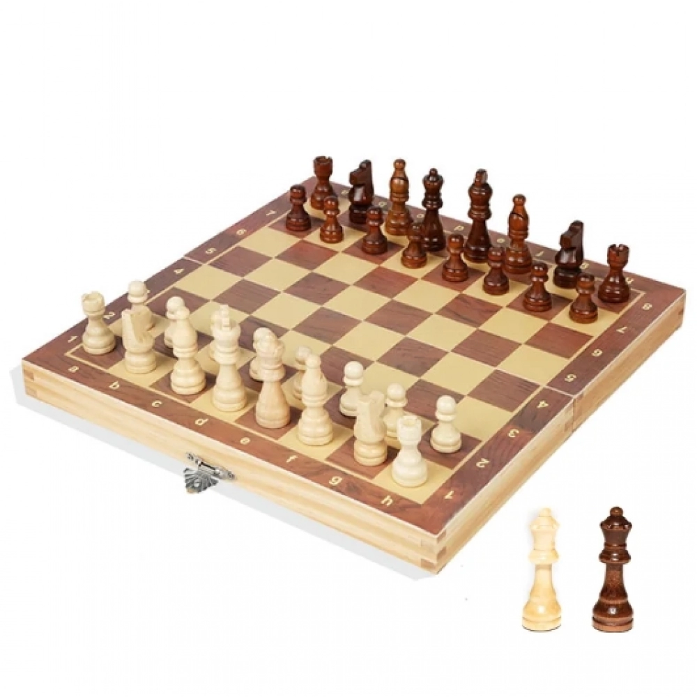 Magnetic Wooden Folding Chess Set Felted Game Board 24cm*24cm Interior Storage Adult Kids Gift Family Game Chess Board