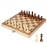 Magnetic Wooden Folding Chess Set Felted Game Board 24cm*24cm Interior Storage Adult Kids Gift Family Game Chess Board