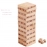 54 Pieces Log-coloured Digital Children's Stacked Building Blocks Wooden Tumbling Tower Game Family Garden Games Toy