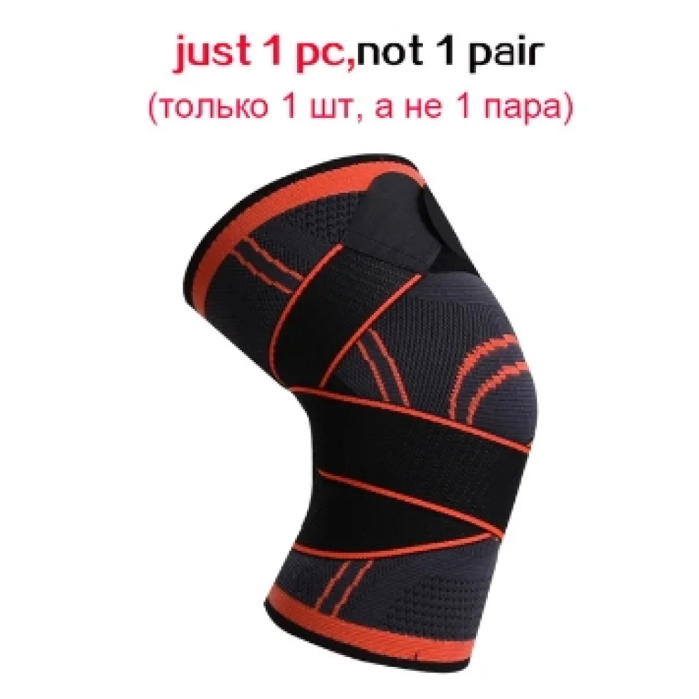1 Piece Sports Knee Pads Outdoor Cycling Man Adjustable Compression Elastic Knee Pads Support Fitness Equipment Protective