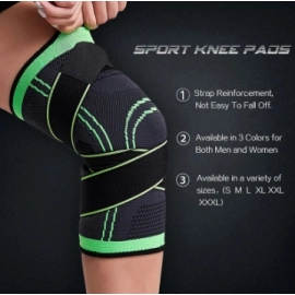 1 Piece Sports Knee Pads Outdoor Cycling Man Adjustable Compression Elastic Knee Pads Support Fitness Equipment Protective