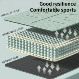 Yoga Mat Non Slip, Eco Friendly Fitness Exercise Mat with Carrying Strap,Pro Yoga Mats for Women,Workout Mats for Home, Pilates